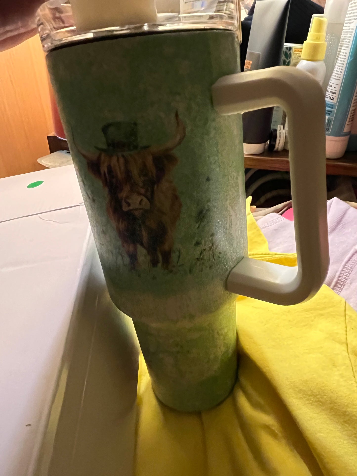 St Patrick’s Day 40 OZ GLOW IN THE DARK STAINLESS STEEL TUMBLER