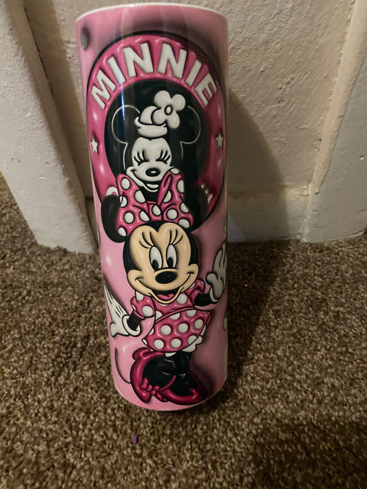 Minnie Mouse 3D Pink Tumbler