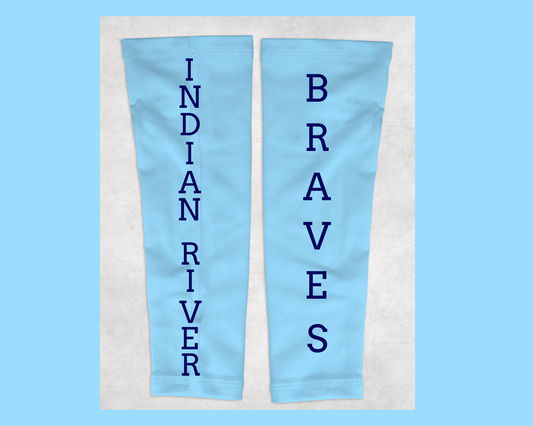 Indian River 1 Pair of Personalize Football Sleeves