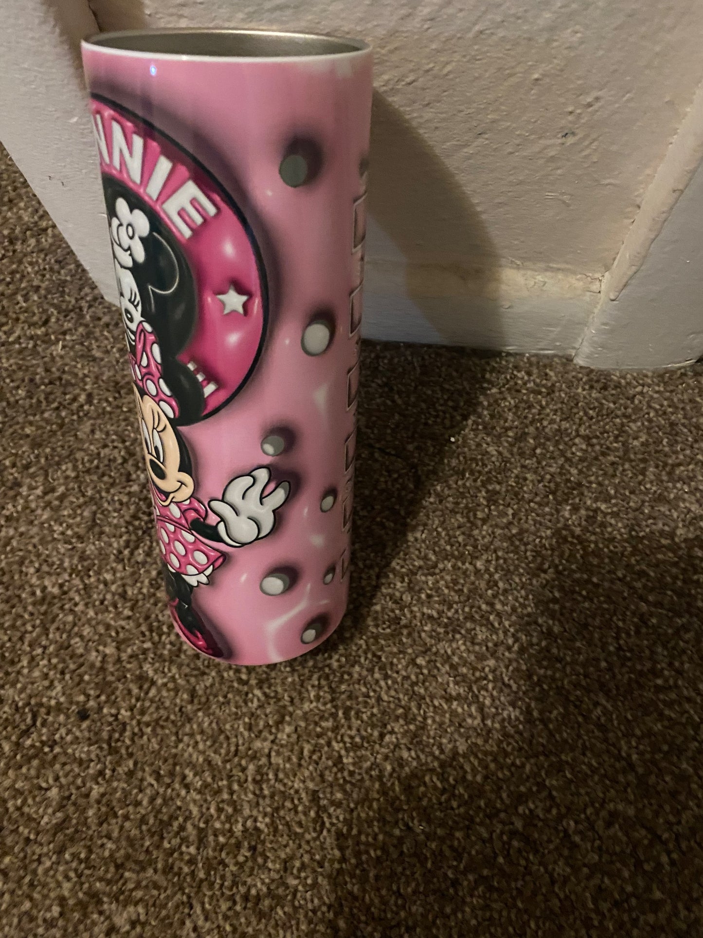 Minnie Mouse 3D Pink Tumbler