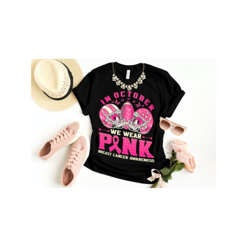 CANCER FOOTBALL LADIES T-SHIRT