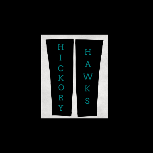 Hickory Hawks 1 Pair of Personalize Football Sleeves