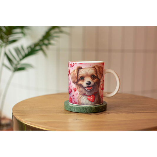 Valentine's Day Mug with Puppy