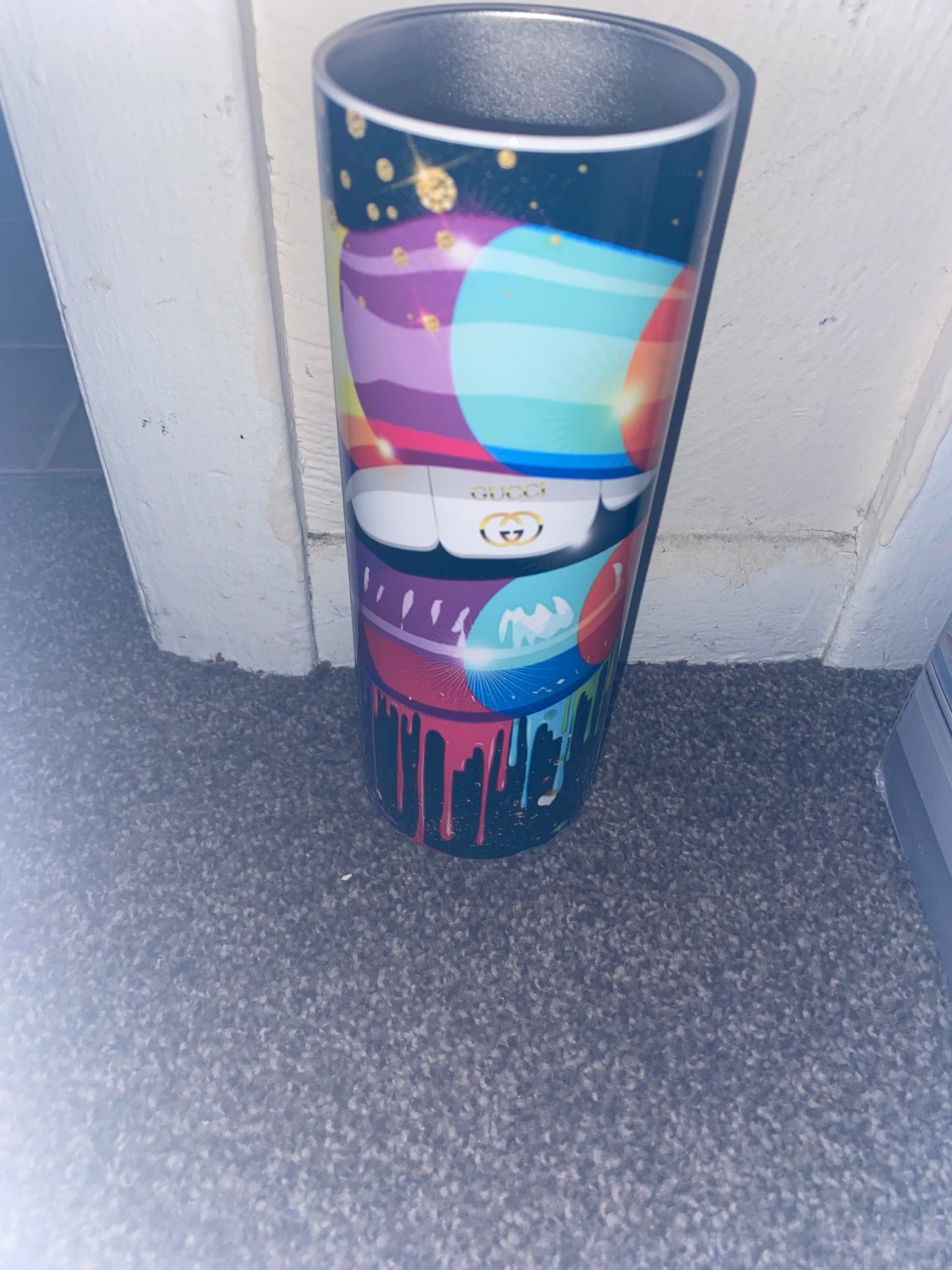 GUCCI LIPS  20 OZ STAINLESS STEEL TUMBLER